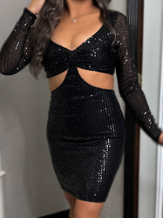 Disco Ball Sequin Mini Dresss